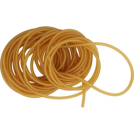 Bande élastique en latex jaune, tube en caoutchouc naturel très résistant pour fabrication de lance-pierres, exercices de fitness, chasse en extérieur - 10 mètres (1/5)