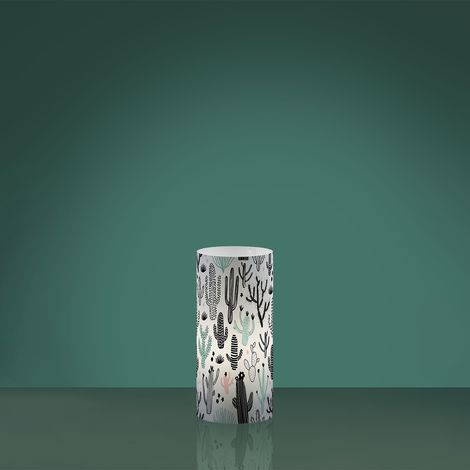 Lampada Da Scrivania Moderna Decolight Polilux ® Grafica Cactus 1 Luce E27