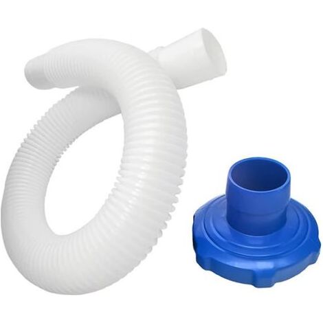 Tuyau d'écumoire de piscine, adaptateur de tuyau de filtre pour écumeurs de surface, tuyau et adaptateur d'écumoire de piscine, kit d'écumoire pour piscines hors sol (1/4)