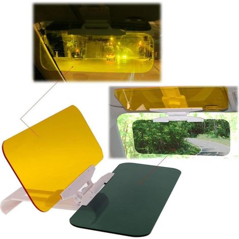Extensor de parasol para coche 2 en 1, visera antideslumbrante que elimina la luz solar de los faros, clip universal. (1/4)