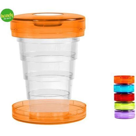 Bicchiere tascabile pieghevole Cosmoplast in plastica colori assortiti