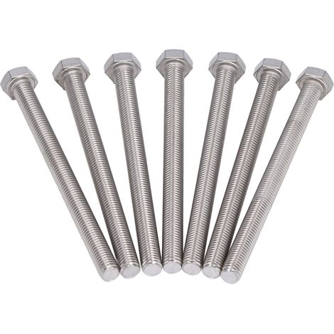 Lot de 20 Vis à Tête Hexagonale Filetage Complet A2 Inox M10x1.5 DIN 933 - Boulons Fully Filetés, Longueur 150 mm (1/5)