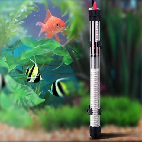Chauffage d'aquarium Chauffe-eau d'aquarium Mini chauffage d'aquarium submersible, tige chauffante pour régulation de la température d'aquarium en verre 300 W 32 cm (1/5)