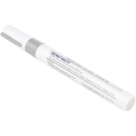 Stylo de Peinture pour Voiture, Stylo à Peinture, Stylo à Peinture pour Voiture, Stylo à Peinture pour Crayon Professionnel Imperméable, Stylo à Marque pour le Caoutchouc, le (Argent) (1/5)