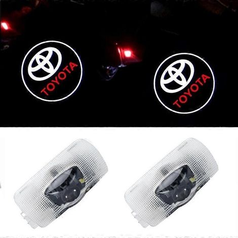 2 pièces pour Toyota Camry Highlander Prado Prius Senna lumière de bienvenue porte projection lumière d'ambiance