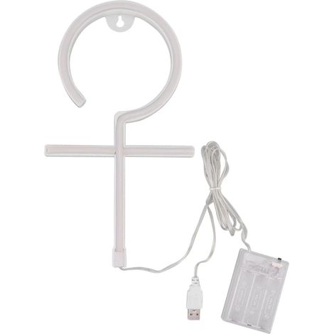 Fille Signe Néon LED Lampe de Nuit Rose Éclairage Chambre Lampe de Nuit Décorative pour Vacances Fenêtre Mur Maison Chambre Cadeaux de Fête (1/5)