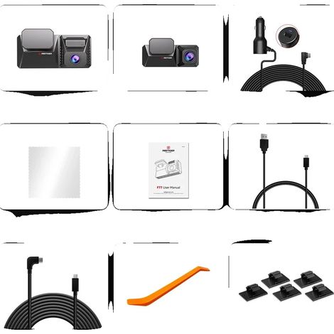 Caméra de tableau de bord, Résolution 4K, Connectivité Wi-Fi 5GHz, AUCUN kit HW (1/2)