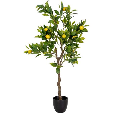 Limonero artificial decorativo verde 55x55x120