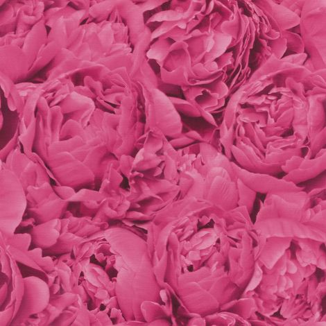Rasch Freundin Pink Rose Wallpaper Floral Textured Paste The Wall Vinyl (1/4)