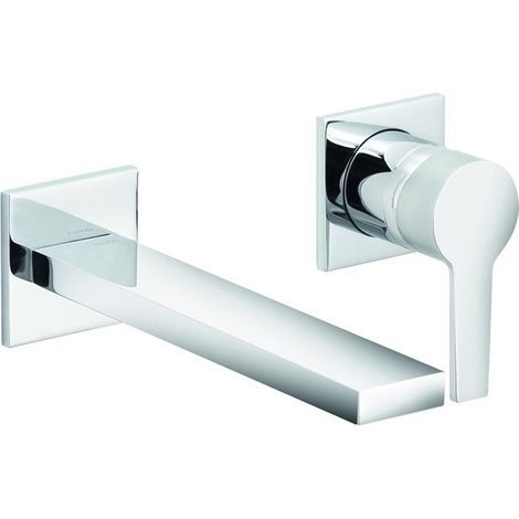 Mitigeur lavabo EDITION 11 DN 15, à encastrer, saillie 187 mm, chrome noir poli KEUCO