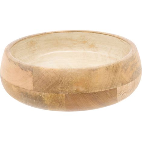 Saladier bicolore en bois de manguier Ava D.25cm blanc - Atmosphera créateur d'intérieur (1/2)