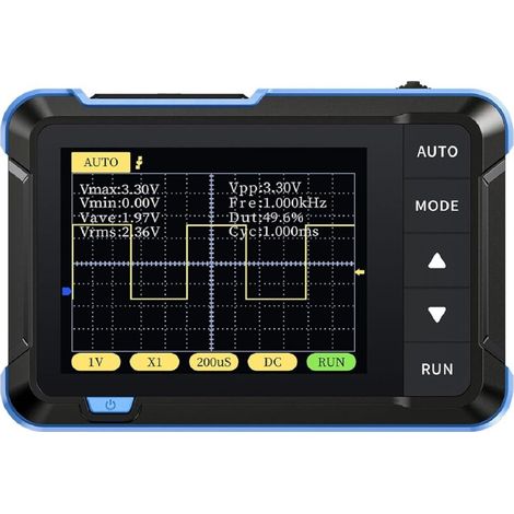DSO152 Mini Oscilloscope numérique portable 2.5MSa/s 200KHz bande passante analogique 800 VPP avec sortie PWM (Version Standard) (1/3)