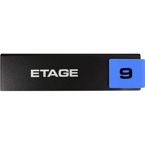 Plaque de porte Etage 9 - Europe design 175x45mm - 4260358