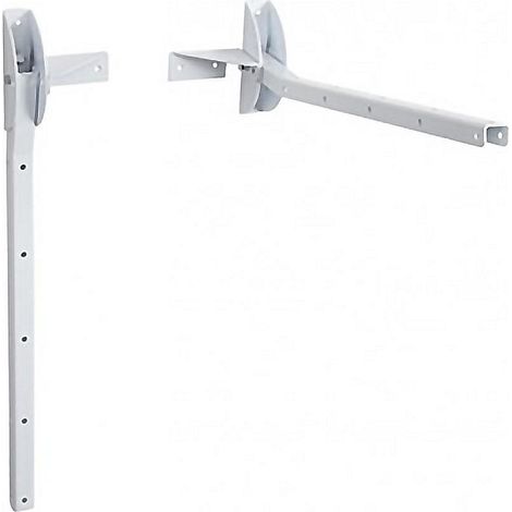 Tendedero de Pared Plegable Sauvic blanco capacidad 20m (1/3)
