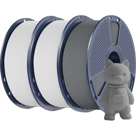 Filament d'imprimante 3D, Fini Mat, Biodégradable, 2WT 1GY (1/2)