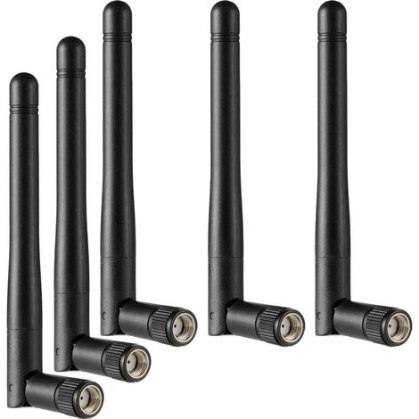 5 pezzi Antenna WiFi Dual Band 2.4G/5G RP-SMA Dual Band per scheda/router di rete wireless/amplificatore WiFi/PCI/telecamera IP/antenna per telecamera