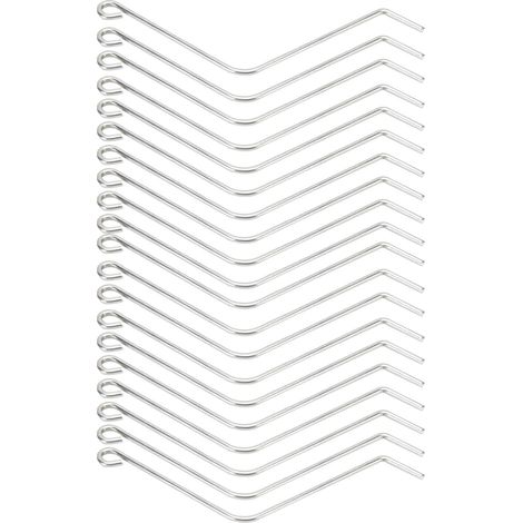 Lot de 20 connecteurs en acier inoxydable pour ruches en bois, avec support de fil coudé. Outils apicoles (1/5)