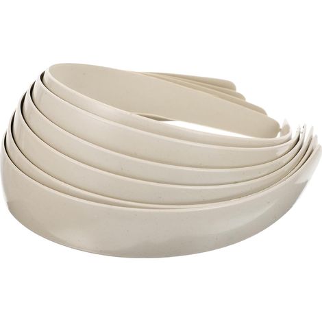 12 Pièces Bandeau Vierge DIY en PC Beige, Accessoire Cheveux (1/5)