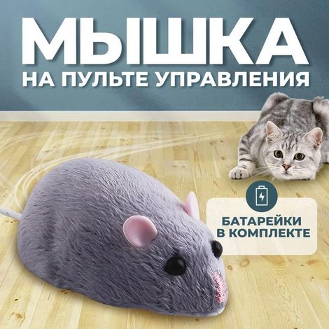 Interaktives ferngesteuertes Katzenspielzeug mit Käse – beweglicher Schwanz und Automatikmodus für ausgewachsene Kätzchen (1/5)