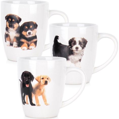 Tasses en céramique pour chiens 220 ml, lot de 3. (1/5)