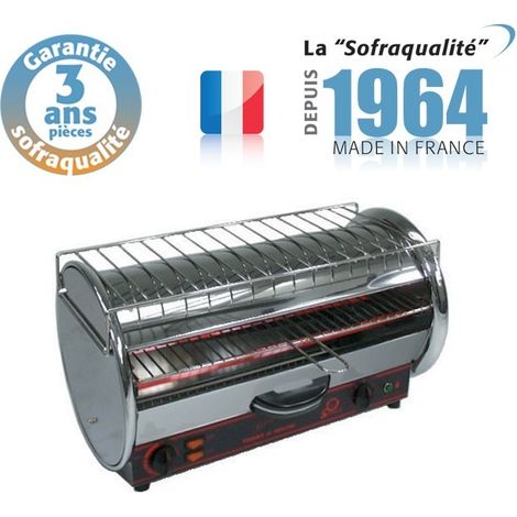 Toaster Professionnel multifonction avec régulateur - 490 x 235 mm utile - 230 V - Prestige 1 étage - Sofraca