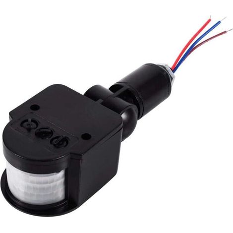 Rilevatore di movimento a infrarossi – da 90 a 230 volt, per illuminazione esterna, affidabile, resistente alle intemperie e a risparmio energetico - Crezuo