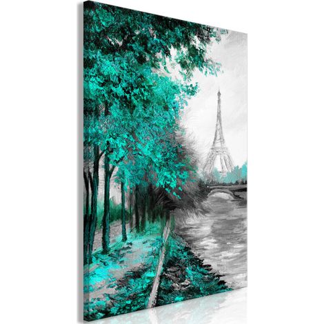 Tableau Imprimé "Paris Channel Green" 40 x 60 cm (1/2)