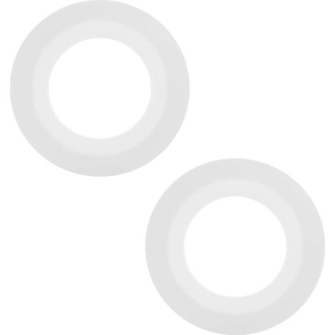 HOXILEELEO - 2PCS Joint Chasse d'Eau WC Compatible avec Siamp Optima 49 50, 72 mm x 45 mm Joints Valve Chasse-d'eau Rechange en silicone 34490507 (Blanc) (1/5)