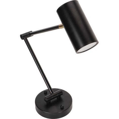 Applique murale à bras articulé et orientable, douille à vis E27, 85-265 V, métal, ampoule à lumière chaude 3000 K, pour chambre ou salon, décoration intérieure noire