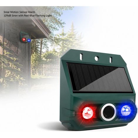 Toivize-Alarme Solaire Détecteur de Mouvement - Étanche IP55 - 129dB - Lot de 2 (1/4)