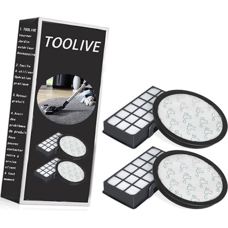 Lot de 4 Filtres HEPA pour Rowenta Silence Force Cyclonic 4AAAA (Modèle RO76xx) RO7681EA RO7691EA RO7690EA RO7649EA RO7647EA RO7663EA RO7676EA Aspirateurs, Filtre de Rechange ZR903701 H246- (1/4)