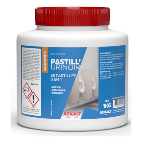 Pastilles urinoir - 35 pièces - parfum agrumes - AEXALT (1/3)