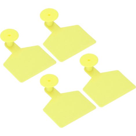 100er Set leere Ohrmarken für Rinder, groß, gelb, Tierkennzeichnung, Zubehör für die Viehhaltung (1/5)