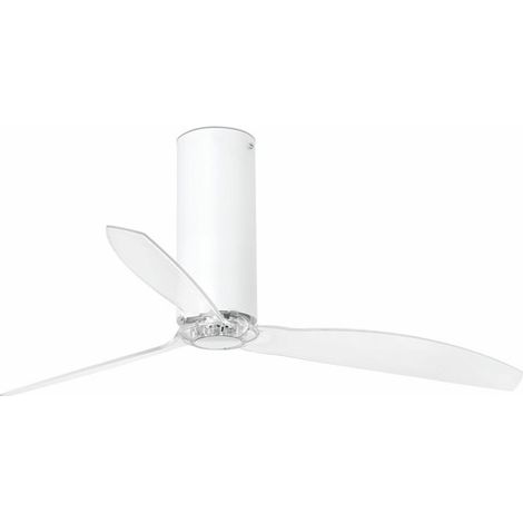 Faro 32033 - TUBE FAN Ventilatore da soffitto bianco brillante/trasparente con motore DC (1/5)