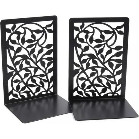 Buchstützen (120 × 90 × 175 mm), Buchstützen aus Metall, Regal-Buchstützen, geeignet für Regale, Bibliotheken, Büros, Schulen (1/4)