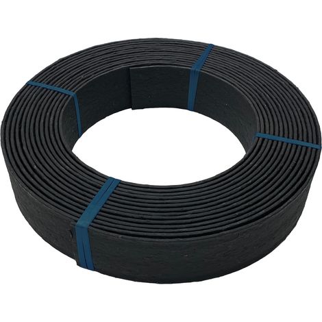 ECOLAT Randabschluss 25m Rolle - Braun - 2500x14x0,7cm - 100% recyceltes Plastik (1/5)