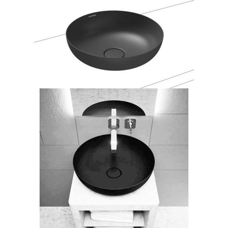 Lavabo Kaldewei Miena da 380 mm con Easy Clean 3181 - Antracite City opaco 909406003716