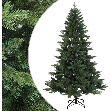 Artificial Hinged Christmas Tree 180 cm PVC and Metal Green vidaXL (1/5)