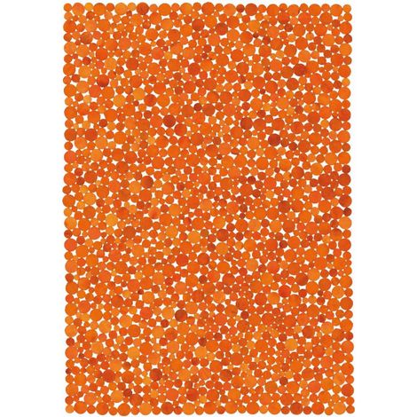 Tapis peau de vache 170x240 orange kilim fait main RODEO (1/4)