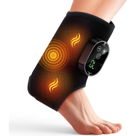 Appareil de massage des pieds sans fil pour neuropathie, 6 niveaux de chaleur et 3 niveaux de vibration, appareil de massage des pieds pour soulager la douleur et favoriser la circulation sanguine, 2 (1/5)
