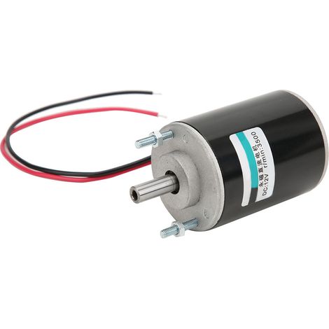 Moteur CC à balais à aimant permanent à arbre creux de 30 W, vitesse réglable (12 V, 3500 tr/min) (1/5)