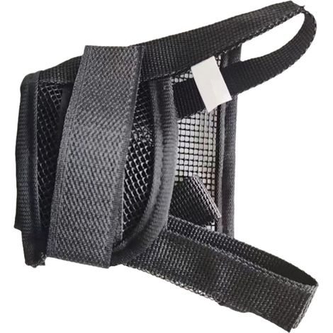 1 muselière pour chien, souple et ajustable, en maille aérée, tour de gueule 22-28 cm, idéale pour entraînement et transport (1/5)
