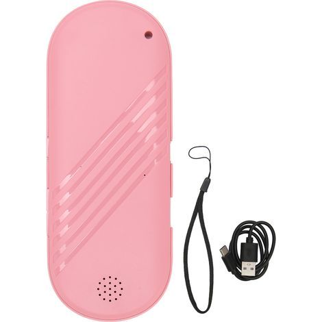 Mini altoparlante Bluetooth rosa da cuscino, suono stereo con bassi profondi e conduzione per dormire (1/5)
