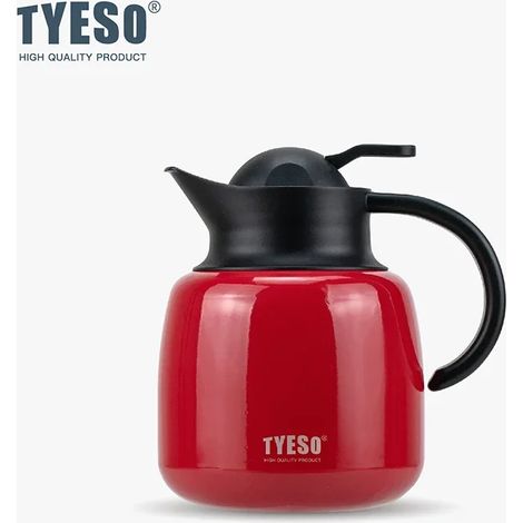 (Rouge, 600ML) Théière isotherme en forme de citrouille, grande capacité, infuseur à thé amovible, acier inoxydable 304. (1/5)