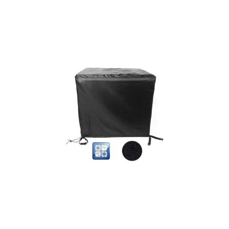 Housse Salon de Jardin Carré Housse de Table de Jardin Imperméable Bache Salon de Jardin Exterieur Bache Table de Jardin Housse de Protection pour Mobilier,909090cm-Crezuo