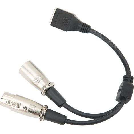 Câble adaptateur de transmission de signal audio de 25 cm, connecteur RJ45 femelle vers XLR mâle femelle (1/5)