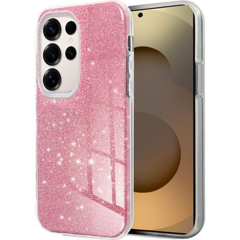 Carcasa COOL para Samsung S938 Galaxy S25 Ultra Glitter Rosa