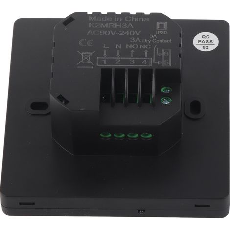 Thermostat intelligent pour chauffage au sol 4400W, écran tactile, réglage température 5-60°C, 90-240V AC, commande à distance, 3A (1/5)