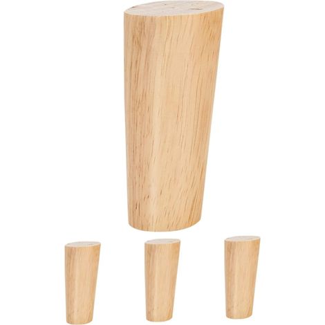 Sollbry 1 juego de patas de madera para muebles, patas de sofá de repuesto, patas de sofá de madera, patas de sofá de madera, patas de sofá de madera (1/4)