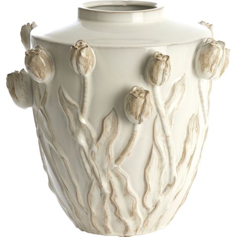 Light & Living JUANA Keramikvase in Creme – Ø36x36 cm